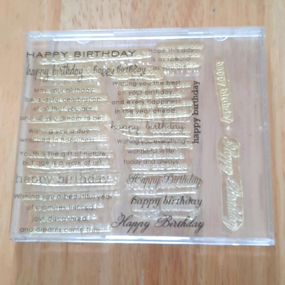 ❤️ Free add on - Birthday Basics clear stamp set of 16